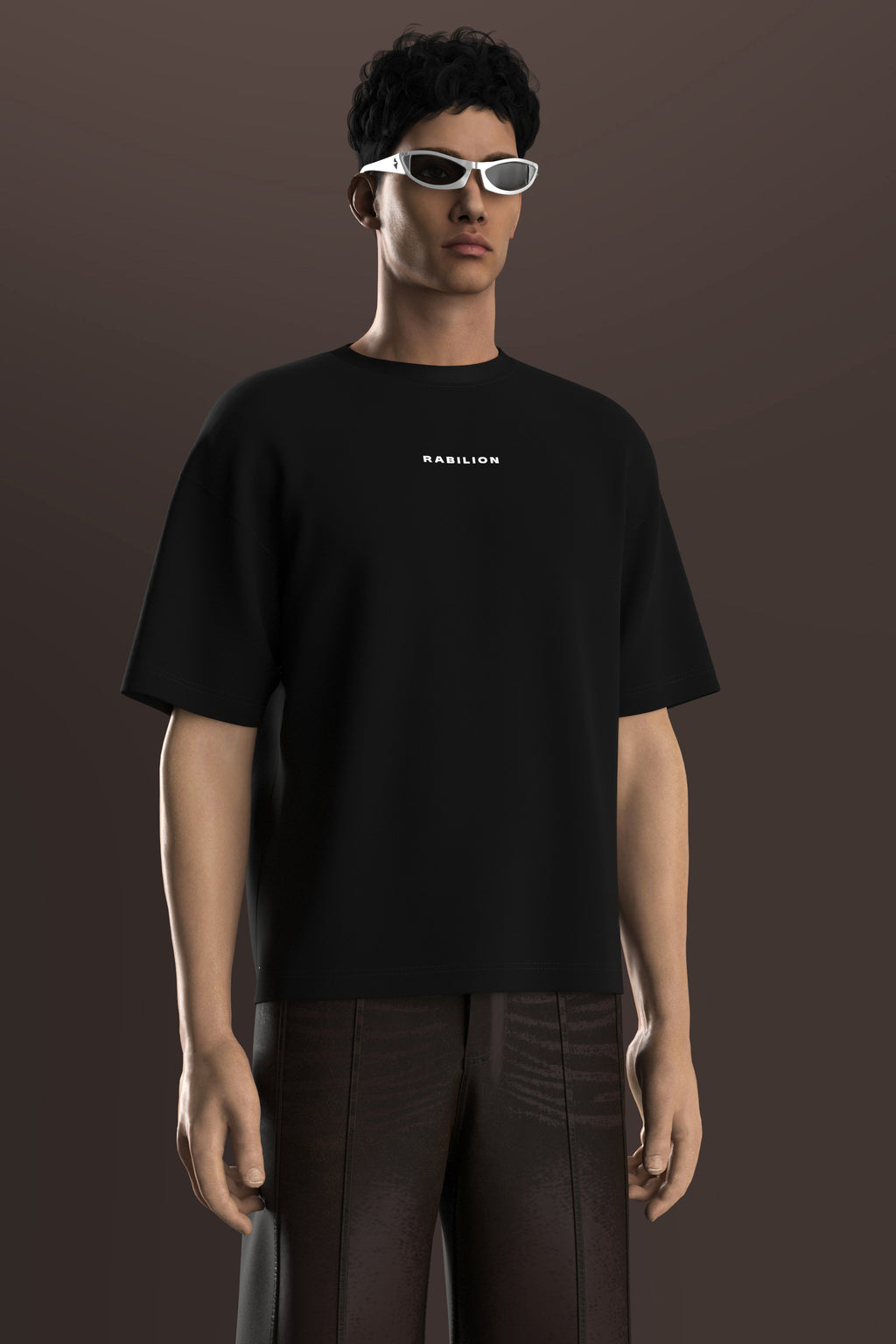 Cotton Boxy Fit Oversize T-Shirt Black