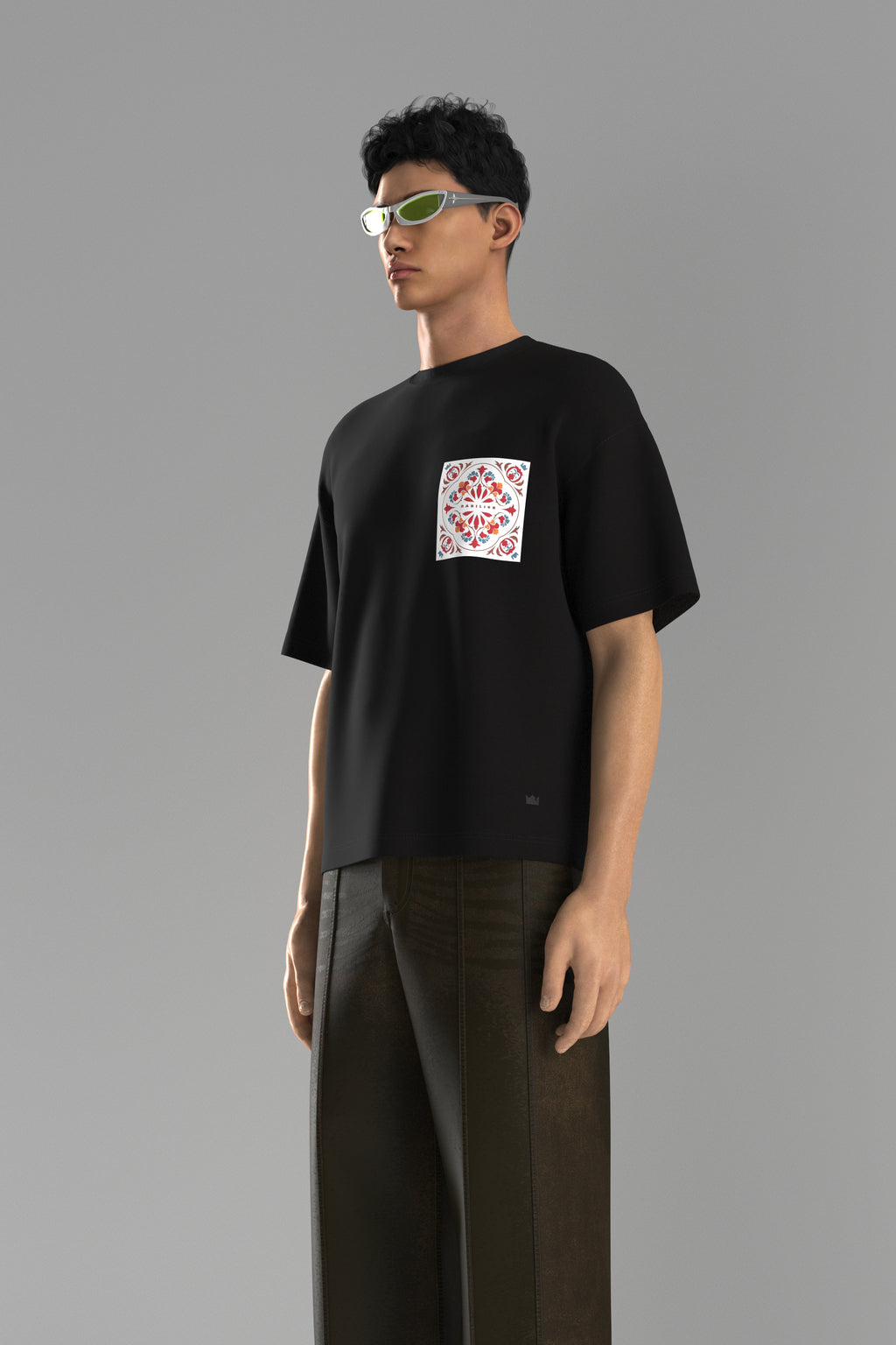 Puff Print Pocket | Boxy Fit Drop Shoulder