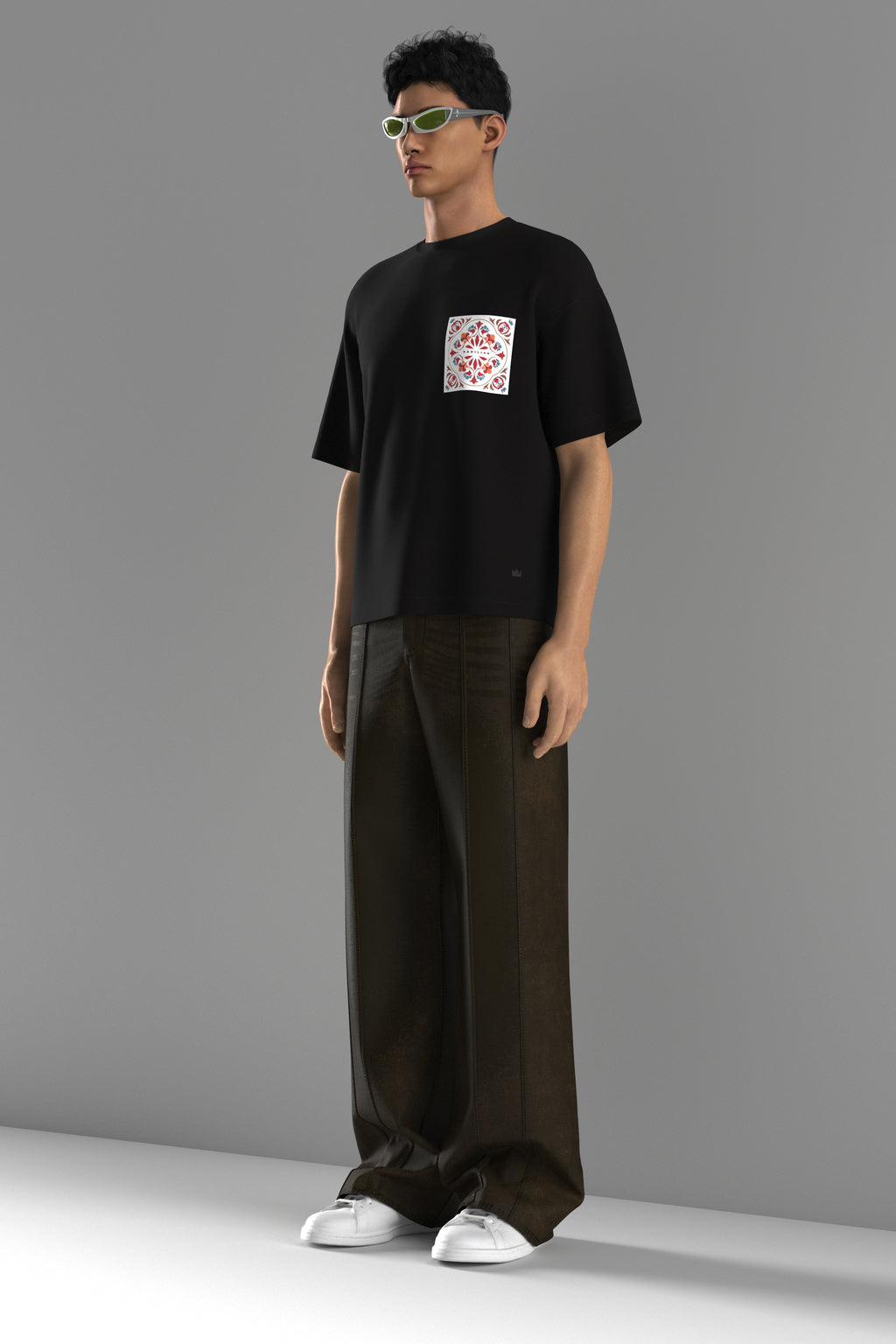 Puff Print Pocket | Boxy Fit Drop Shoulder